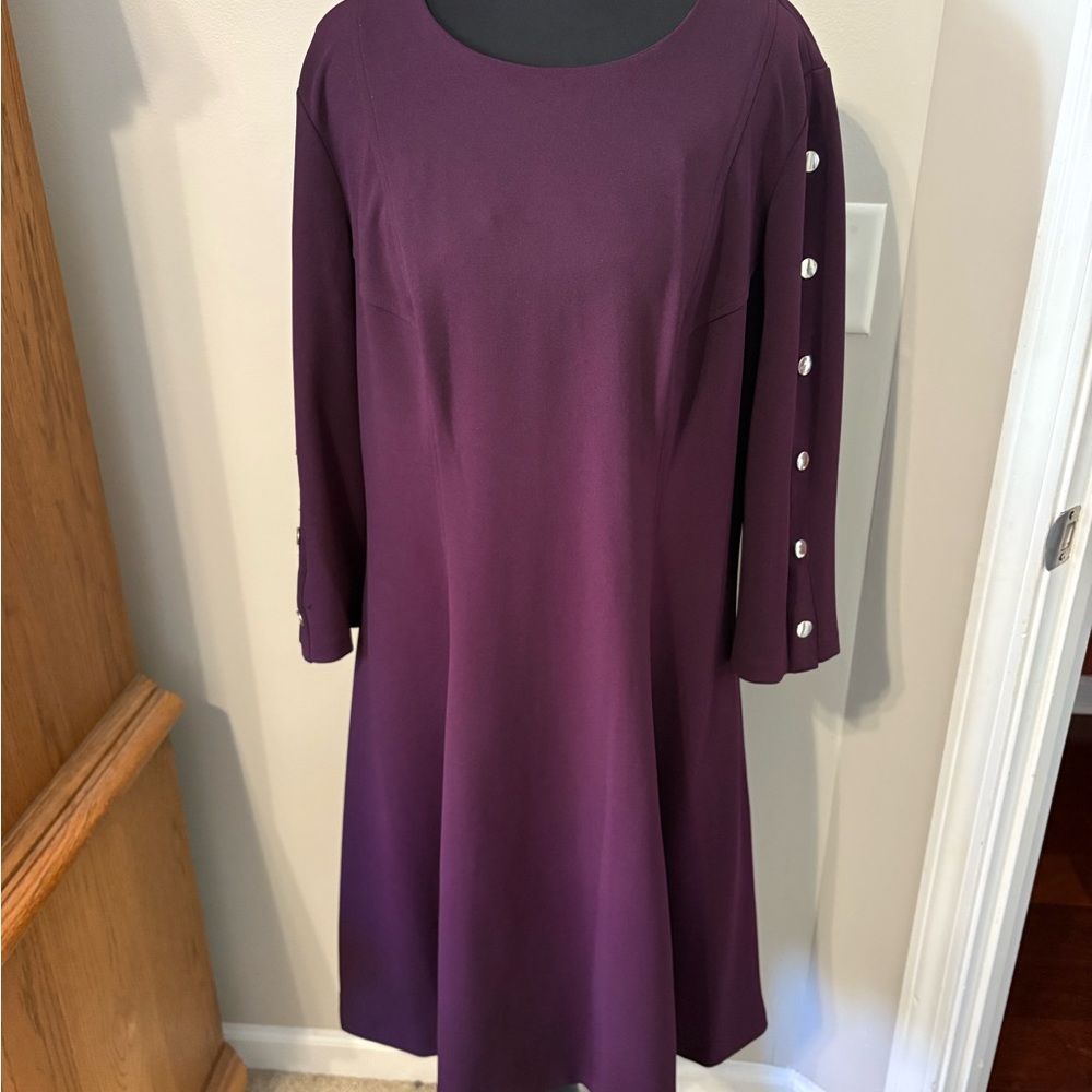 Tommy Hilfiger Deep Purple Long Sleeve Dress